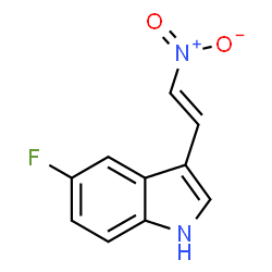 ChemSpider 2D Image | 5-Fluoro-3-(2-nitrovinyl)indole | C10H7FN2O2