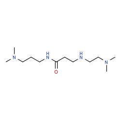 ChemSpider 2D Image | N~3~-[2-(Dimethylamino)ethyl]-N-[3-(dimethylamino)propyl]-beta-alaninamide | C12H28N4O