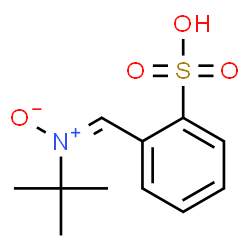 ChemSpider 2D Image | 2-{(E)-[(2-Methyl-2-propanyl)(oxido)-lambda~5~-azanylidene]methyl}benzenesulfonic acid | C11H15NO4S