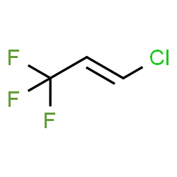 ChemSpider 2D Image | (1E)-1-Chloro-3,3,3-trifluoroprop-1-ene | C3H2ClF3