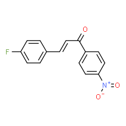 ChemSpider 2D Image | (2E)-3-(4-Fluorophenyl)-1-(4-nitrophenyl)-2-propen-1-one | C15H10FNO3