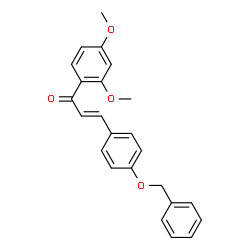 ChemSpider 2D Image | (2E)-3-[4-(Benzyloxy)phenyl]-1-(2,4-dimethoxyphenyl)-2-propen-1-one | C24H22O4