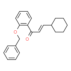 ChemSpider 2D Image | (2E)-1-[2-(Benzyloxy)phenyl]-3-cyclohexyl-2-propen-1-one | C22H24O2
