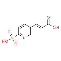 ChemSpider 2D Image | (2E)-3-(6-Sulfo-3-pyridinyl)acrylic acid | C8H7NO5S