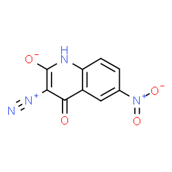 ChemSpider 2D Image | 3-Diazonio-6-nitro-4-oxo-1,4-dihydro-2-quinolinolate | C9H4N4O4