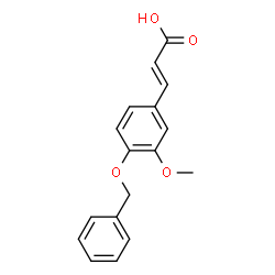 ChemSpider 2D Image | 4-BENZYLOXY-3-METHOXYCINNAMIC ACID | C17H16O4