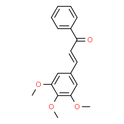 ChemSpider 2D Image | (2E)-1-Phenyl-3-(3,4,5-trimethoxyphenyl)-2-propen-1-one | C18H18O4