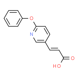 ChemSpider 2D Image | 3-(6-phenoxy-3-pyridyl)acrylic acid | C14H11NO3