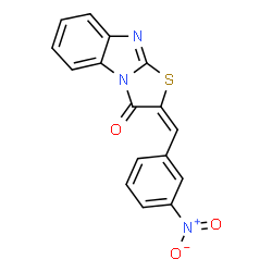 ChemSpider 2D Image | 2-(3-Nitro-benzylidene)-benzo[4,5]imidazo[2,1-b]thiazol-3-one | C16H9N3O3S