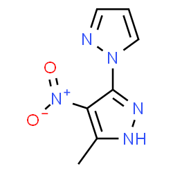 ChemSpider 2D Image | 5'-Methyl-4'-nitro-1'H-1,3'-bipyrazole | C7H7N5O2