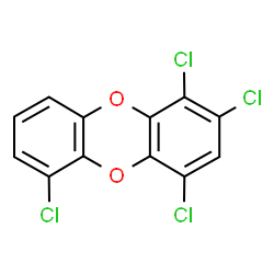 ChemSpider 2D Image | 1,2,4,6-Tetrachlorooxanthrene | C12H4Cl4O2