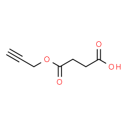 ChemSpider 2D Image | 4-Oxo-4-(2-propyn-1-yloxy)butanoic acid | C7H8O4