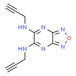 ChemSpider 2D Image | N,N'-Di(2-propyn-1-yl)[1,2,5]oxadiazolo[3,4-b]pyrazine-5,6-diamine | C10H8N6O