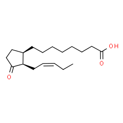ChemSpider 2D Image | 8-[(1R,2R)-3-oxo-2-{(Z)-pent-2-en-1-yl}cyclopentyl]octanoic acid | C18H30O3
