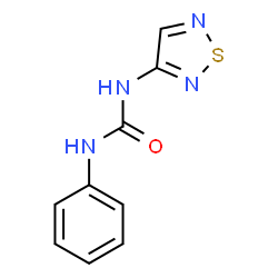 ChemSpider 2D Image | 1-Phenyl-3-(1,2,5-thiadiazol-3-yl)urea | C9H8N4OS