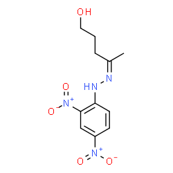 ChemSpider 2D Image | (4Z)-4-[(2,4-Dinitrophenyl)hydrazono]-1-pentanol | C11H14N4O5