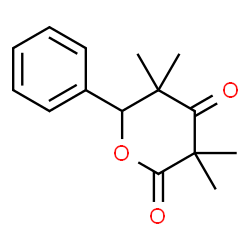 ChemSpider 2D Image | Tetrahydro-3,3,5,5-tetramethyl-6-phenylpyran-2,4-dione | C15H18O3
