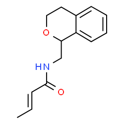 ChemSpider 2D Image | (2E)-N-(3,4-Dihydro-1H-isochromen-1-ylmethyl)-2-butenamide | C14H17NO2