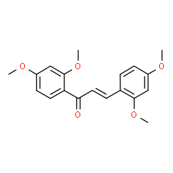 ChemSpider 2D Image | (2E)-1,3-Bis(2,4-dimethoxyphenyl)-2-propen-1-one | C19H20O5