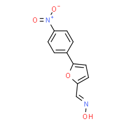 ChemSpider 2D Image | 5-(4-nitrophenyl)-2-furaldehyde oxime | C11H8N2O4