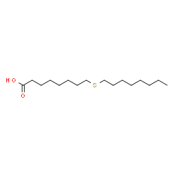 ChemSpider 2D Image | 8-(Octylsulfanyl)octanoic acid | C16H32O2S