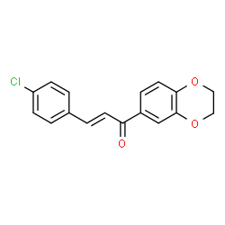 ChemSpider 2D Image | (2E)-3-(4-Chlorophenyl)-1-(2,3-dihydro-1,4-benzodioxin-6-yl)-2-propen-1-one | C17H13ClO3