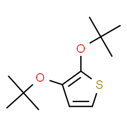 ChemSpider 2D Image | Thiophene, 2,3-di-tert-butoxy- | C12H20O2S