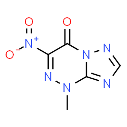 ChemSpider 2D Image | 1-Methyl-3-nitro[1,2,4]triazolo[5,1-c][1,2,4]triazin-4(1H)-one | C5H4N6O3