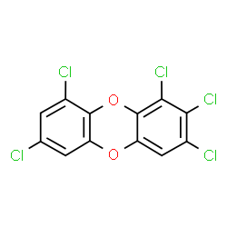ChemSpider 2D Image | 1,2,3,7,9-Pentachlorooxanthrene | C12H3Cl5O2