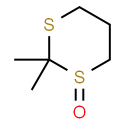 ChemSpider 2D Image | 2,2-Dimethyl-1,3-dithiane 1-oxide | C6H12OS2