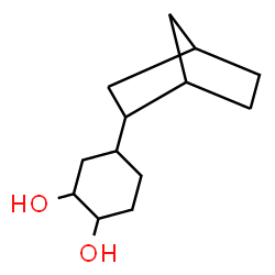 ChemSpider 2D Image | 4-(Bicyclo[2.2.1]hept-2-yl)-1,2-cyclohexanediol | C13H22O2