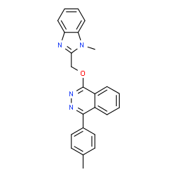 ChemSpider 2D Image | 1-(1-Methyl-1H-benzoimidazol-2-ylmethoxy)-4-p-tolyl-phthalazine | C24H20N4O