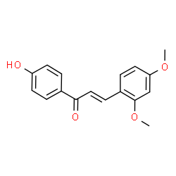 ChemSpider 2D Image | (2E)-3-(2,4-Dimethoxyphenyl)-1-(4-hydroxyphenyl)-2-propen-1-one | C17H16O4