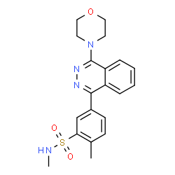 ChemSpider 2D Image | N,2-Dimethyl-5-[4-(4-morpholinyl)-1-phthalazinyl]benzenesulfonamide | C20H22N4O3S