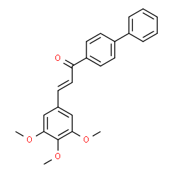 ChemSpider 2D Image | (2E)-1-(4-Biphenylyl)-3-(3,4,5-trimethoxyphenyl)-2-propen-1-one | C24H22O4