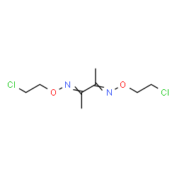 ChemSpider 2D Image | N,N'-Bis(2-chloroethoxy)-2,3-butanediimine | C8H14Cl2N2O2