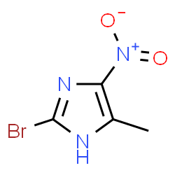 ChemSpider 2D Image | 2-bromo-4-methyl-5-nitro-1H-imidazole | C4H4BrN3O2