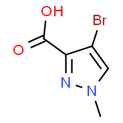 ChemSpider 2D Image | 4-bromo-1-methylpyrazole-3-carboxy acid | C5H5BrN2O2