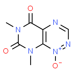 ChemSpider 2D Image | 6,8-Dimethylpyrimido[5,4-e][1,2,4]triazine-5,7(6H,8H)-dione 1-oxide | C7H7N5O3