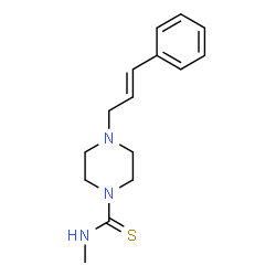 ChemSpider 2D Image | N-Methyl-4-[(2E)-3-phenyl-2-propen-1-yl]-1-piperazinecarbothioamide | C15H21N3S