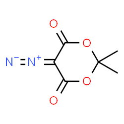 ChemSpider 2D Image | 5-Diazo-2,2-dimethyl-1,3-dioxane-4,6-dione | C6H6N2O4