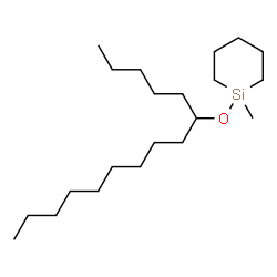 ChemSpider 2D Image | 1-Methyl-1-(6-pentadecanyloxy)silinane | C21H44OSi