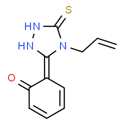 ChemSpider 2D Image | (6Z)-6-(4-Allyl-5-thioxo-1,2,4-triazolidin-3-ylidene)-2,4-cyclohexadien-1-one | C11H11N3OS
