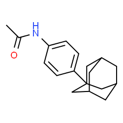 ChemSpider 2D Image | N-(4-(Adamantan-1-yl)phenyl)acetamide | C18H23NO