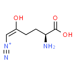 ChemSpider 2D Image | (1E,5S)-5-Amino-5-carboxy-2-hydroxy-1-pentene-1-diazonium | C6H10N3O3