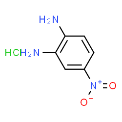 ChemSpider 2D Image | 4-Nitro-1,2-benzenediamine hydrochloride | C6H8ClN3O2