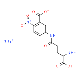 ChemSpider 2D Image | Ammonium 5-(gamma-glutamylamino)-2-nitrobenzoate | C12H16N4O7