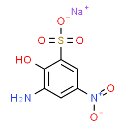 ChemSpider 2D Image | Sodium 3-amino-2-hydroxy-5-nitrobenzenesulfonate | C6H5N2NaO6S