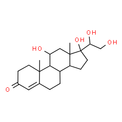 ChemSpider 2D Image | 11,17,20,21-Tetrahydroxypregn-4-en-3-one  | C21H32O5