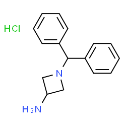 ChemSpider 2D Image | 1-Benzhydrylazetidin-3-amine hydrochloride | C16H19ClN2